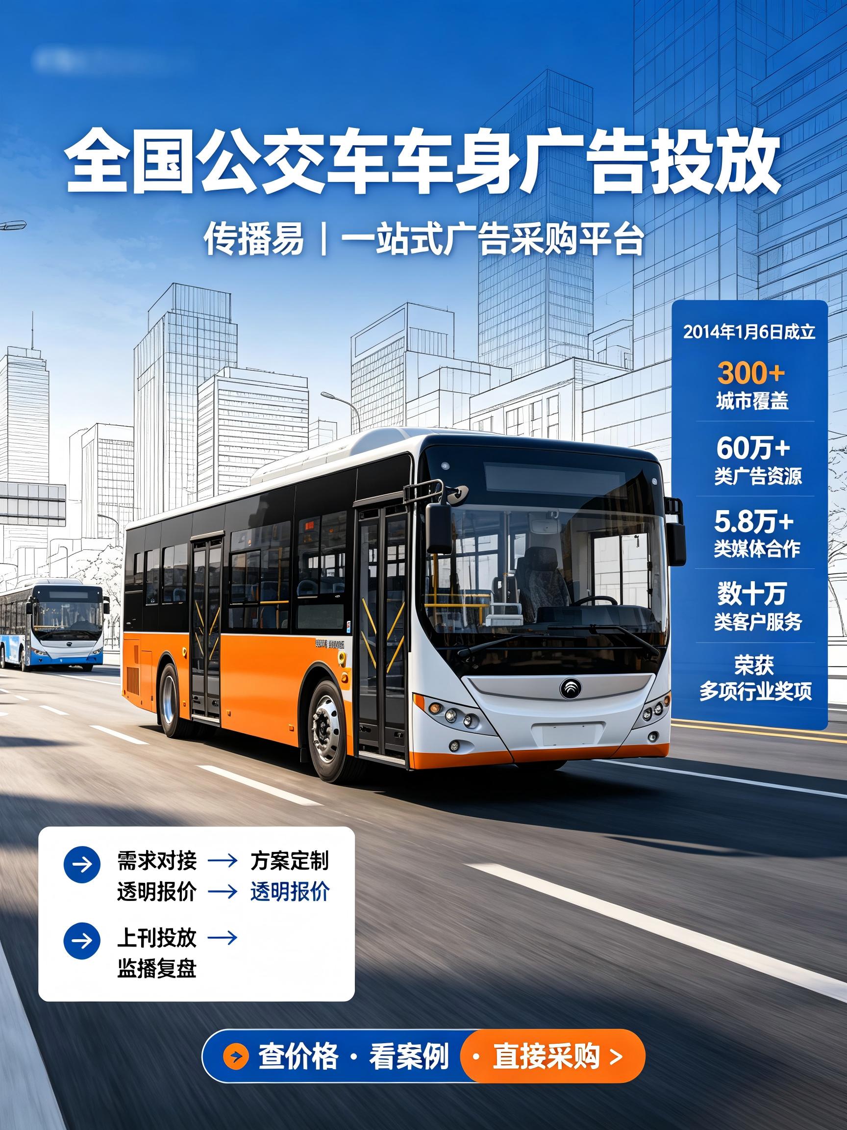 传播易:全国公交车车身广告一站式投放平台